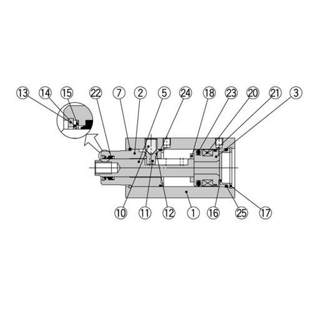 SMC MK63Z-GS. Positionierstift-Set