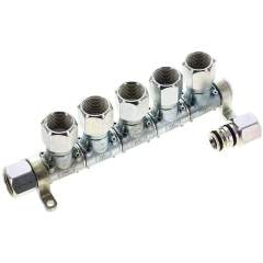 Cejn MLIG 512. CEJN Multilink 5-fach Verteiler, mit Innengewinde G 1/2" als Abgang