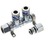 Cejn MLKDGSI 212. CEJN Multilink 2-fach Verteiler, mit Sicherheitskupplung eSafe als Abgang