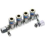 Cejn MLKDGSI 412. CEJN Multilink 4-fach Verteiler, mit Sicherheitskupplung eSafe als Abgang