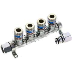 Cejn MLKDGSI 412. CEJN Multilink 4-fach Verteiler, mit Sicherheitskupplung eSafe als Abgang