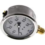 Wika MS 06100 GLY CR Glycerin-Manometer senkrecht (CrNi/Ms),100mm, 0-0,6 bar