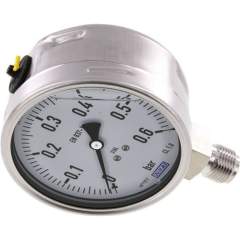 Wika MS 06100 GLY ES Chemie-Glycerin-Manometer senkrecht,100mm, 0-0,6 bar