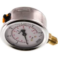 Wika MS 0663 GLY CR Glycerin-Manometer senkrecht (CrNi/Ms), 63mm, 0-0,6 bar