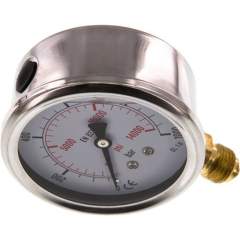 MS 100063 GLY CRE Glycerin-Manometer senkrecht (CrNi/Ms), 63mm, 0-1000 bar