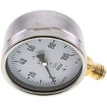 MS 100100 MB10CR Manometer senkrecht 100mm, 0-100 mbar, G 1/2"