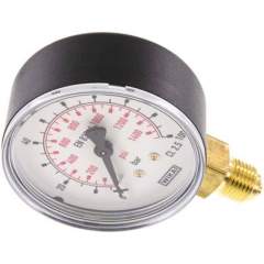 Wika MS 10063 Manometer senkrecht (KU/Ms), 63mm, 0-100 bar, G 1/4"