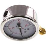 MS 10063 GLY CRE Glycerin-Manometer senkrecht (CrNi/Ms), 63mm, 0-100 bar