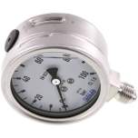 Wika MS 10063 GLY ES Chemie-Glycerin-Manometer senkrecht, 63mm, 0-100 bar