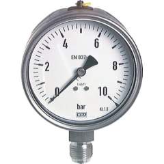 Wika MS -11,5100 ES Chemie-Manometer senkrecht, 100mm, -1 bis 1,5 bar