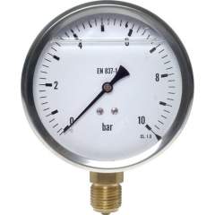 MS -115100 GLY CRE Glycerin-Manometer senkrecht (CrNi/Ms),100mm, -1 bis 15 bar