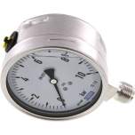 Wika MS 10100 GLY ES Chemie-Glycerin-Manometer senkrecht,100mm, 0-10 bar