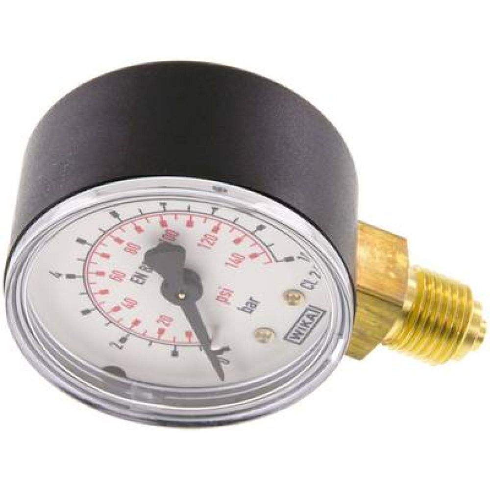 Wika MS 1050 Manometer senkrecht (KU/Ms), 50mm, 0-10 bar, G 1/4"