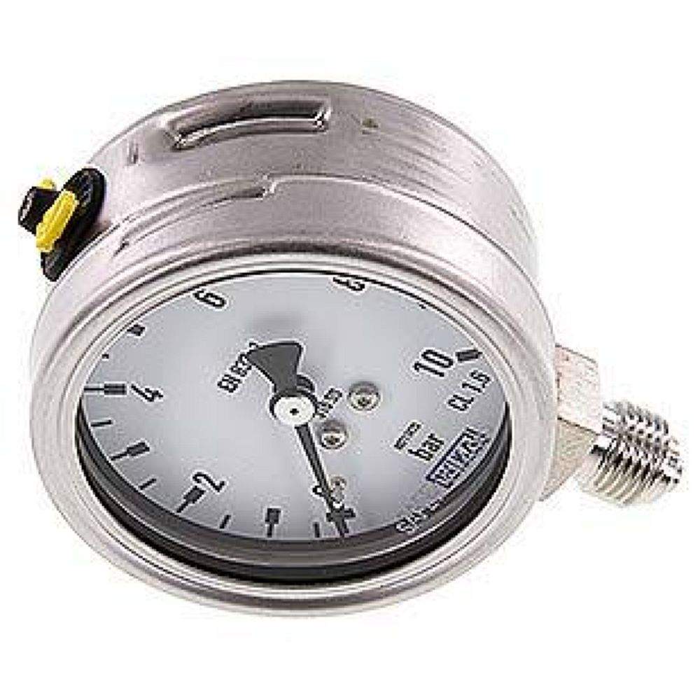Wika MS 1063 ES Chemie-Manometer senkrecht, 63mm, 0-10 bar
