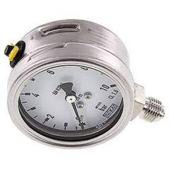 Wika MS 1063 ES Chemie-Manometer senkrecht, 63mm, 0-10 bar