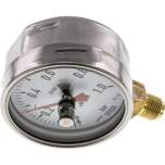 Wika MS 1100 CR-SZ Manometer senkrecht (CrNi/Ms), 100mm, 0-1 bar