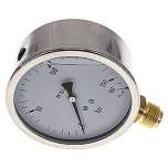 MS 160100 GLY CRE Glycerin-Manometer senkrecht (CrNi/Ms),100mm, 0-160 bar