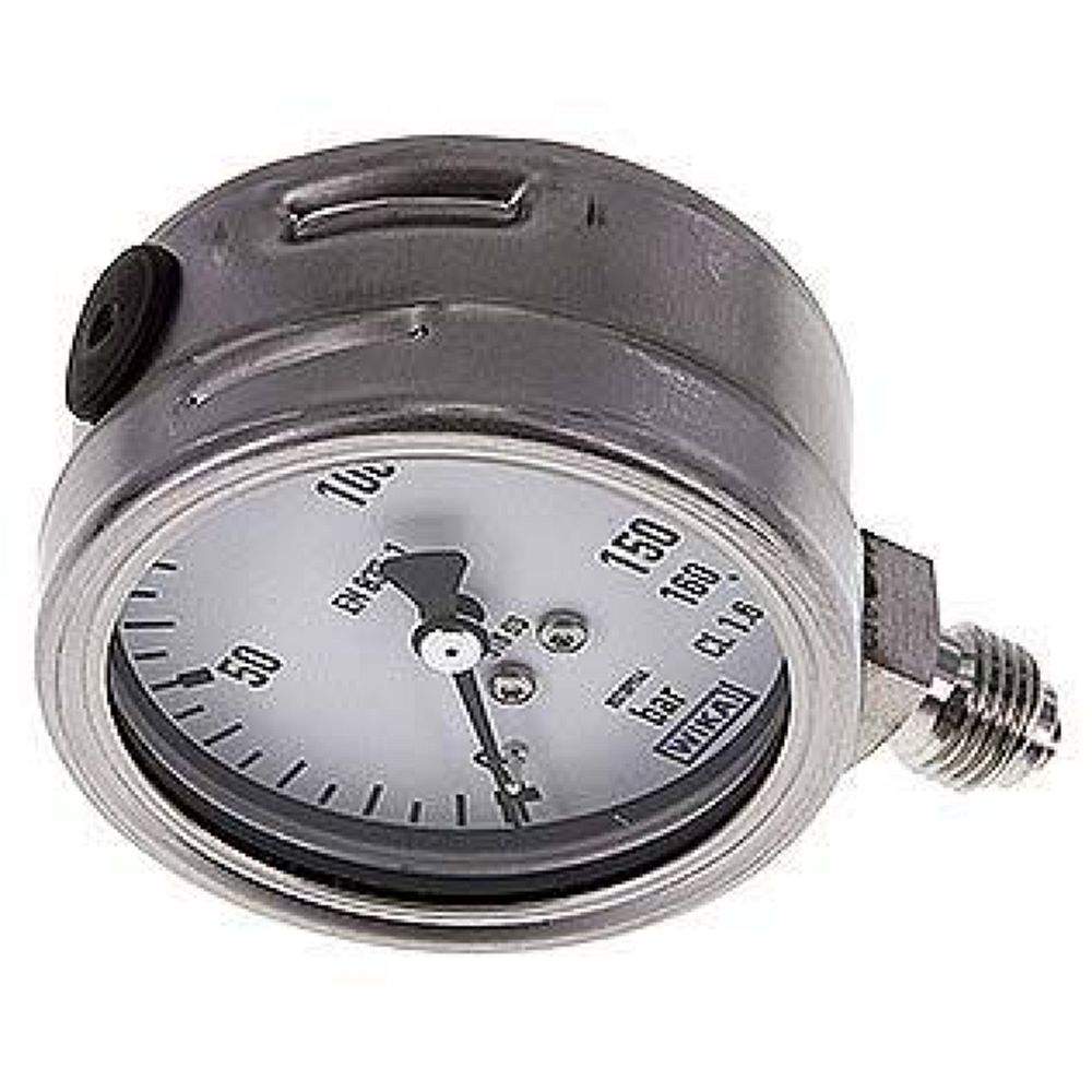 Wika MS 16063 ES Chemie-Manometer senkrecht, 63mm, 0-160 bar