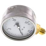 Wika MS 16100 CR Manometer senkrecht (CrNi/Ms), 100mm, 0-16 bar