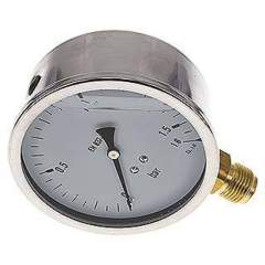 MS 1,6100 GLY CRE Glycerin-Manometer senkrecht (CrNi/Ms),100mm, 0-1,6 bar