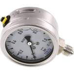 Wika MS 163 GLY ES Chemie-Glycerin-Manometer senkrecht, 63mm, 0-1 bar