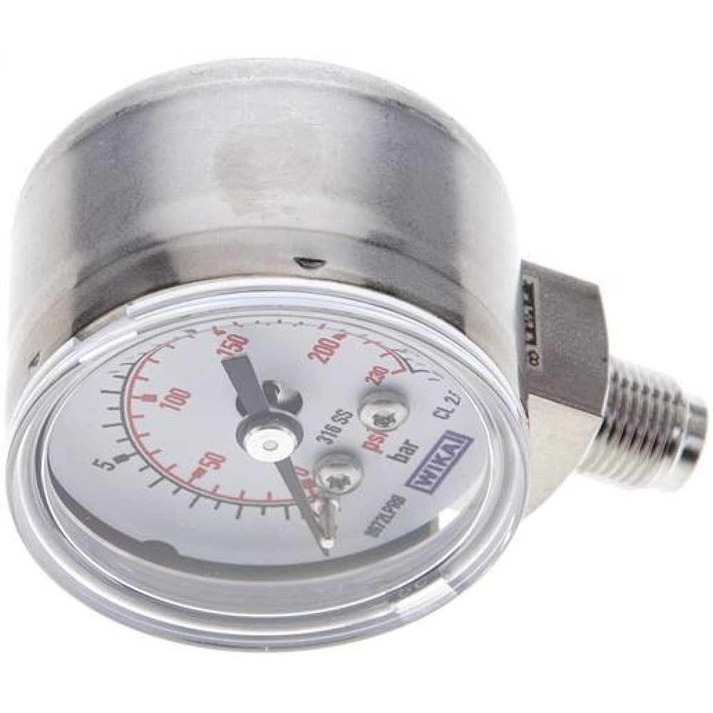 Wika MS 1640 ES ES-Manometer senkrecht, 40mm, 0-16 bar, G 1/8"