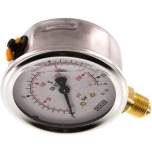 Wika MS 1663 GLY CR Glycerin-Manometer senkrecht (CrNi/Ms), 63mm, 0-16 bar
