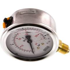 Wika MS 1663 GLY CR Glycerin-Manometer senkrecht (CrNi/Ms), 63mm, 0-16 bar