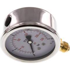 MS 1663 GLY CRE Glycerin-Manometer senkrecht (CrNi/Ms), 63mm, 0-16 bar