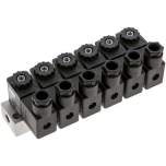 Airtec MS 18310/6HN24V=. 3/2-Wege Magnetventil, G 1/8", geschlossen (NC), 6-fach, 24 V DC