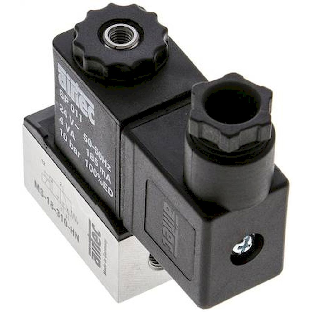 Airtec MS 18310HN 24VAC. 3/2-Wege Magnetventil, G 1/8", 24 V AC, Federrückstellung (NC)