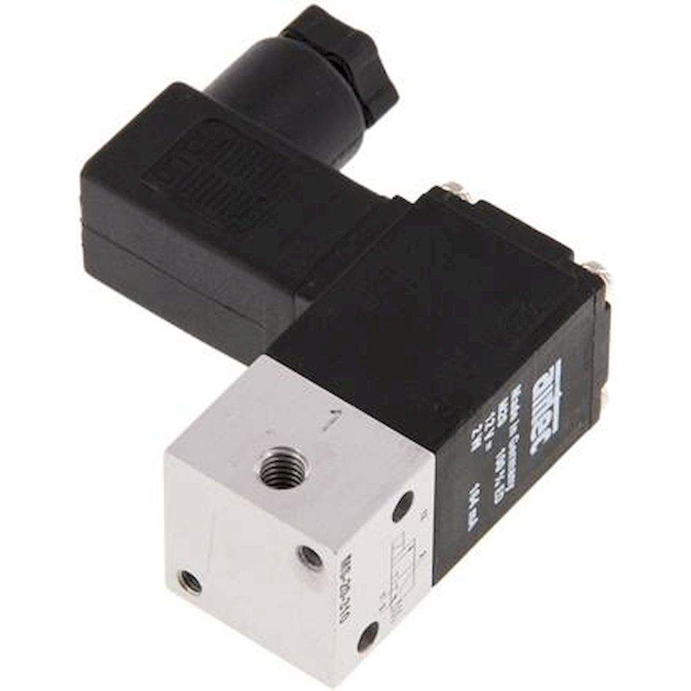 Airtec MS-20310-12V. 3/2-way solenoid valve, M 5, 12V DC, closed (NC)