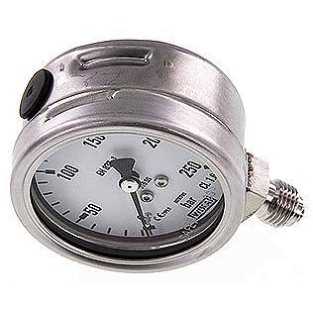 Wika MS 25063 ES Chemie-Manometer senkrecht, 63mm, 0-250 bar