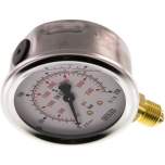 Wika MS 25063 GLY CR Glycerin-Manometer senkrecht (CrNi/Ms), 63mm, 0-250 bar