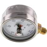 Wika MS 25100 CR-SZ Manometer senkrecht (CrNi/Ms), 100mm, 0-25 bar