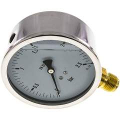 MS 2,5100 GLY CRE Glycerin-Manometer senkrecht (CrNi/Ms),100mm, 0-2,5 bar