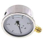 MS 25100 GLY CRE Glycerin-Manometer senkrecht (CrNi/Ms),100mm, 0-25 bar