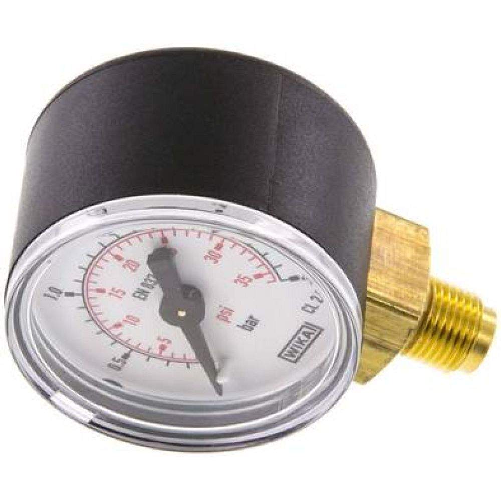 Wika MS 2,540 Manometer senkrecht (KU/Ms), 40mm, 0-2,5 bar, G 1/8"