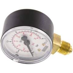 Wika MS 2,550 Manometer senkrecht (KU/Ms), 50mm, 0-2,5 bar, G 1/4"