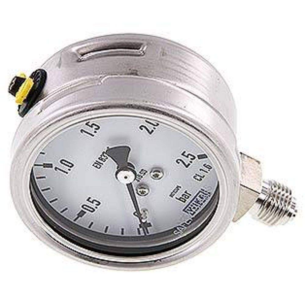 Wika MS 2,563 ES Chemie-Manometer senkrecht, 63mm, 0-2,5 bar