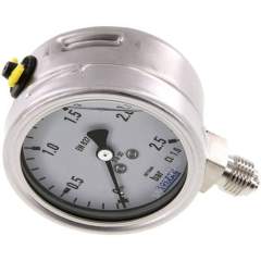 Wika MS 2,563 GLY ES Chemie-Glycerin-Manometer senkrecht, 63mm, 0-2,5 bar