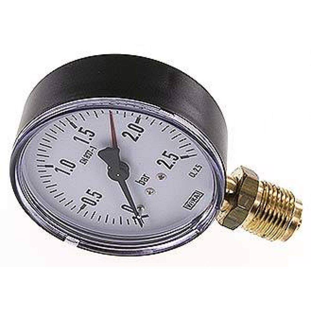 Wika MS 2,580 Manometer senkrecht, 80mm, 0-2,5 bar