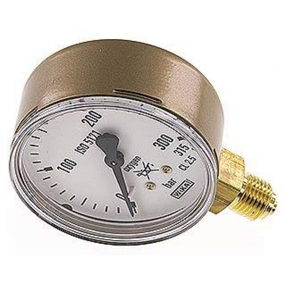 Wika MS 31563 SAU Schweißtechnik-Manometer 63mm, 0-315 bar, Sauerstoff (O2)