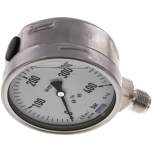 Wika MS 400100 GLY ES Chemie-Glycerin-Manometer senkrecht,100mm, 0-400 bar