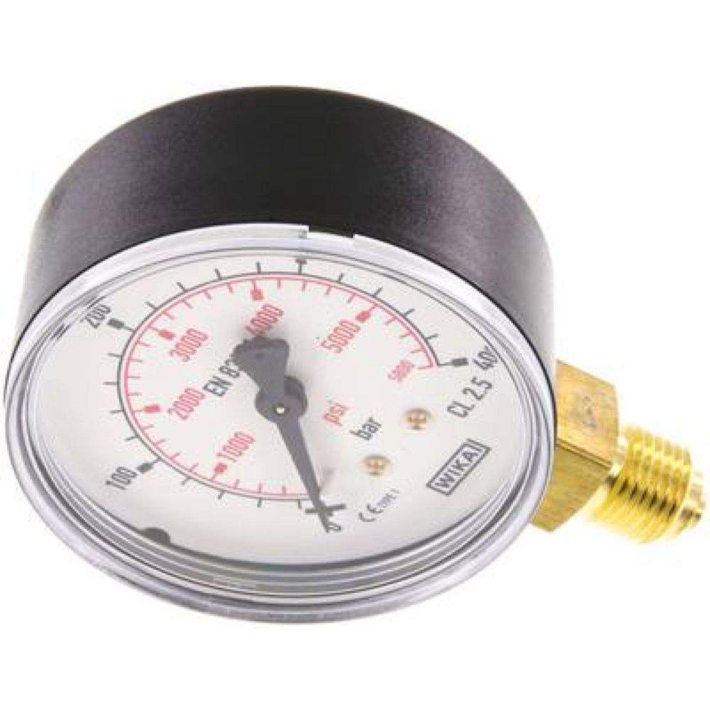 Wika MS 40063 Manometer senkrecht (KU/Ms), 63mm, 0-400 bar, G 1/4"