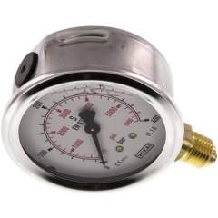 Wika MS 40063 GLY CR Glycerin-Manometer senkrecht (CrNi/Ms), 63mm, 0-400 bar