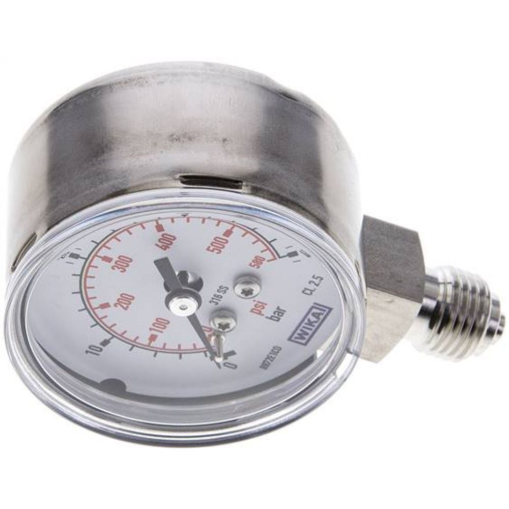 Wika MS 4050 ES ES-Manometer senkrecht, 50mm, 0-40 bar, G 1/4"