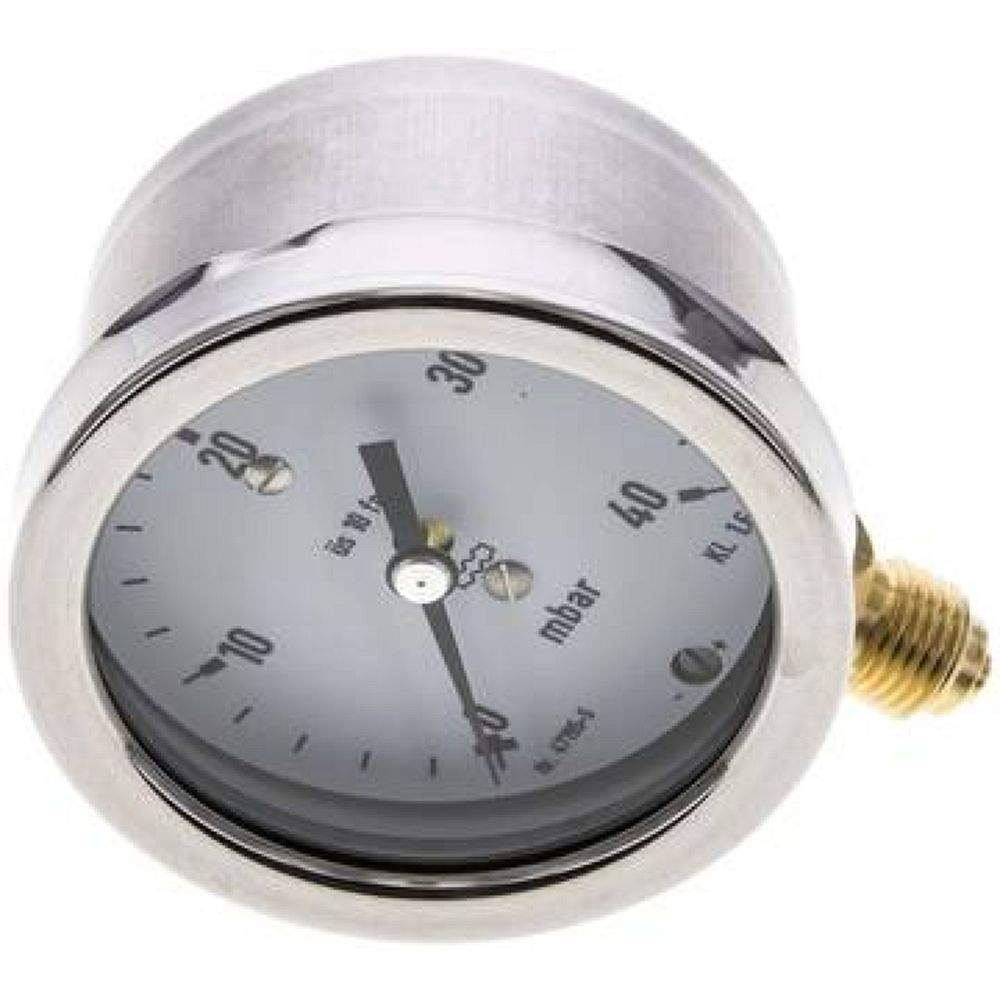 MS 4063 MB10CR Manometer senkrecht 63mm, 0-40 mbar, G 1/4"