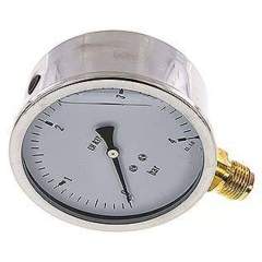 MS 4100 GLY CRE Glycerin-Manometer senkrecht (CrNi/Ms),100mm, 0-4 bar