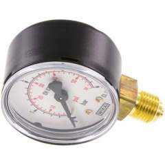 Wika MS 450 ST Manometer senkrecht (ST/Ms), 50mm, 0-4 bar, G 1/4"